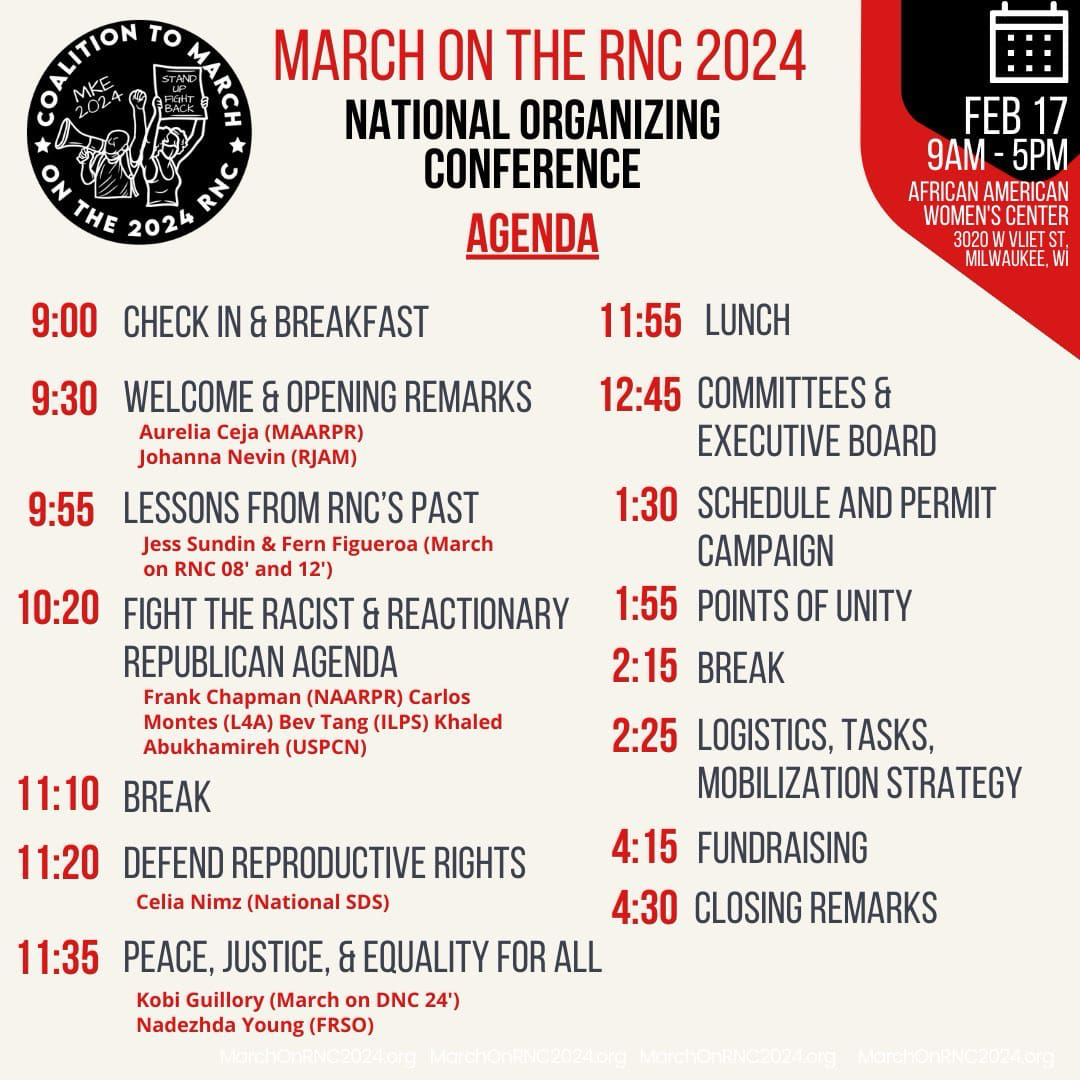 March on the RNC 2024 National Organizing Conference